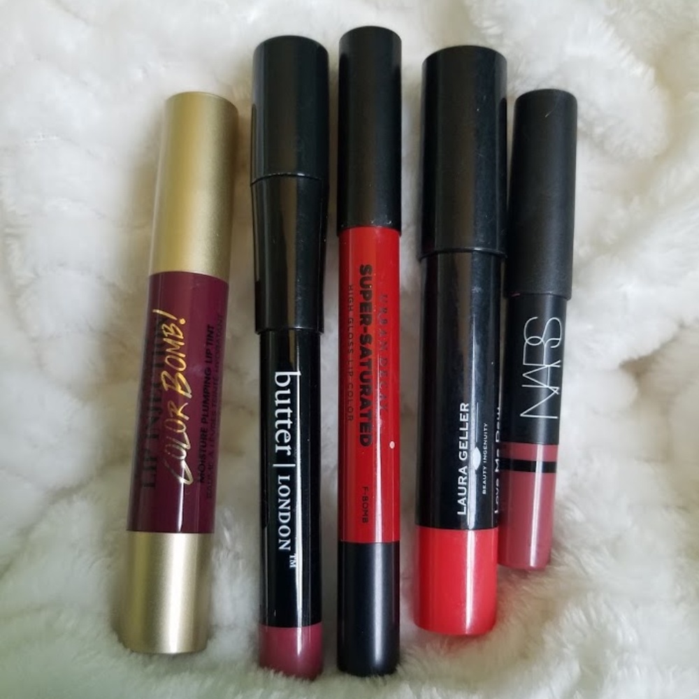 5 pc Lip Crayon Set NEW & Lightly Used